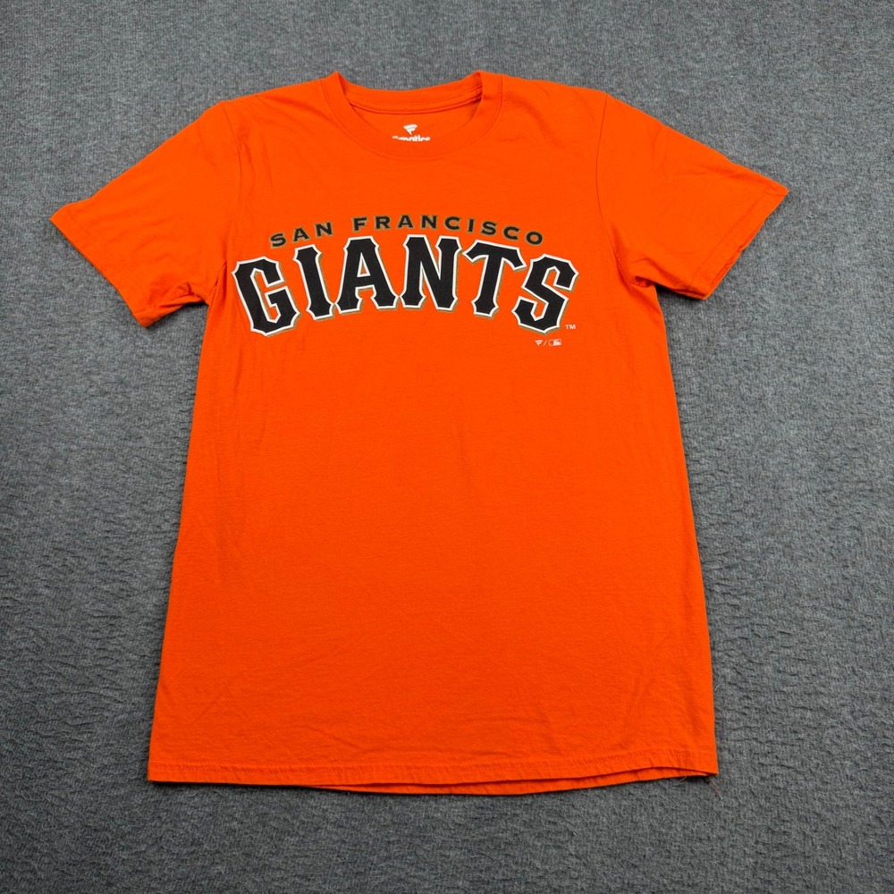 Fanatics San‎ Francisco Giants MLB T-Shirt Men's Small Orange Graphic Tee Cotton
